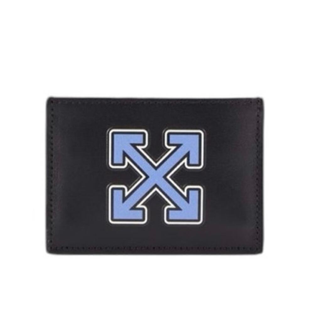 Off White Logo Leather Card Case